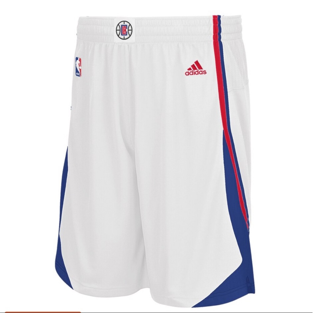 Never wornLA Clippers adidas White Swingman Shorts